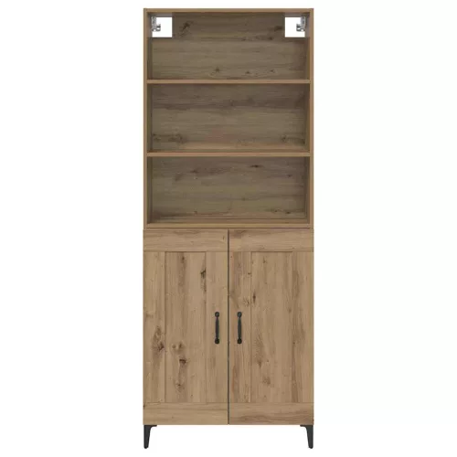  Széf Falra szerelhető 2 pcs kézműves tölgy Faanyag