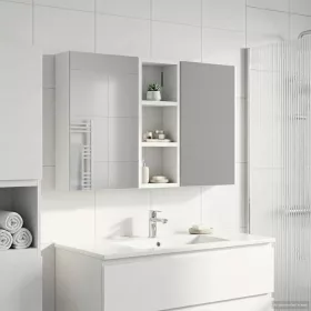    Fürdőszobai Szekrény Szett 3 pcs 80 x 10,5 x 50 cm Faanyag