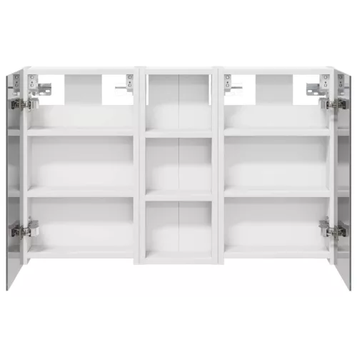  Fürdőszobai Szekrény Szett 3 pcs 80 x 10,5 x 50 cm Faanyag