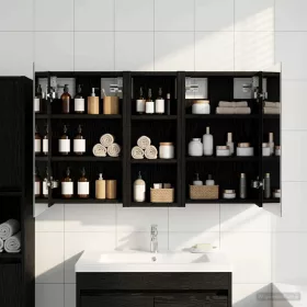    Fürdőszobai Szekrény Szett 3 pcs 80 x 10,5 x 50 cm Faanyag