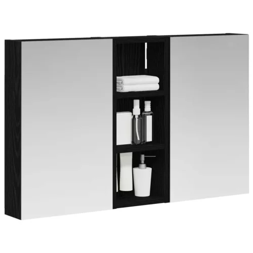  Fürdőszobai Szekrény Szett 3 pcs 80 x 10,5 x 50 cm Faanyag