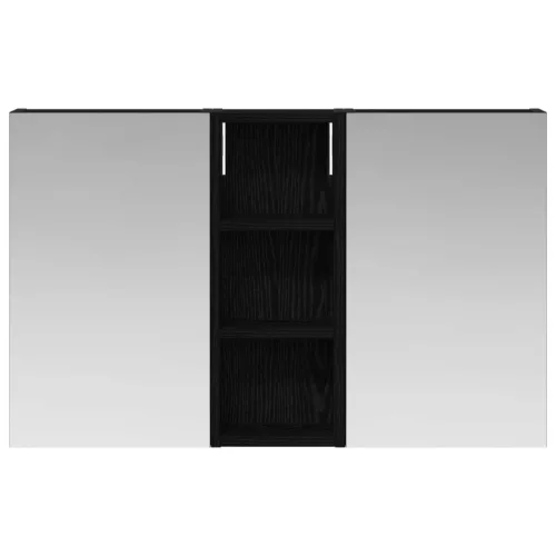  Fürdőszobai Szekrény Szett 3 pcs 80 x 10,5 x 50 cm Faanyag