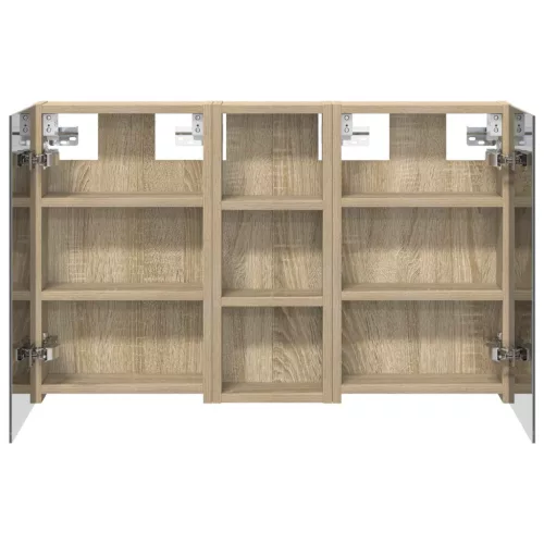  Fürdőszobai Szekrény Szett 3 pcs 80 x 10,5 x 50 cm Faanyag