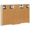  Fürdőszobai Szekrény Szett 3 pcs 80 x 10,5 x 50 cm Faanyag