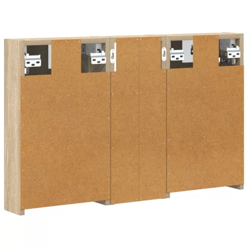  Fürdőszobai Szekrény Szett 3 pcs 80 x 10,5 x 50 cm Faanyag