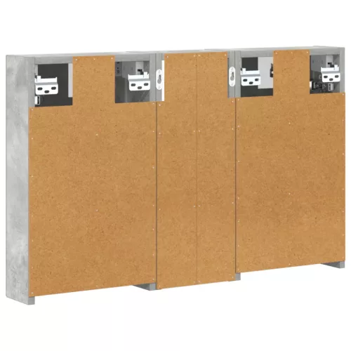  Fürdőszobai Szekrény Szett 3 pcs 80 x 10,5 x 50 cm Faanyag