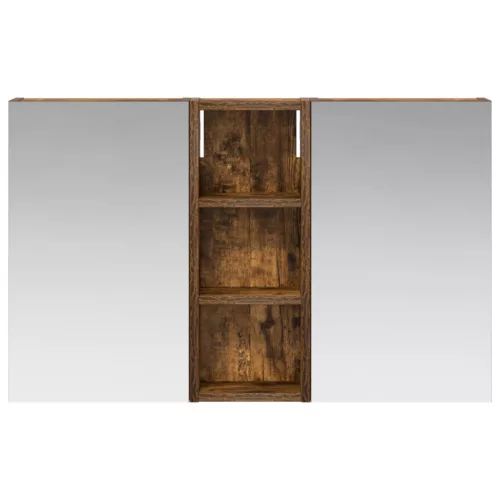  Fürdőszobai Szekrény Szett 3 pcs 80 x 10,5 x 50 cm Faanyag