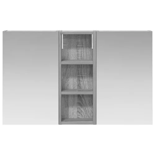  Fürdőszobai Szekrény Szett 3 pcs 80 x 10,5 x 50 cm Faanyag