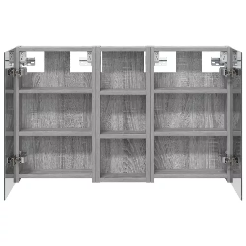  Fürdőszobai Szekrény Szett 3 pcs 80 x 10,5 x 50 cm Faanyag