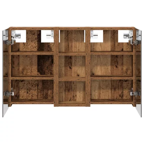  Fürdőszobai Szekrény Szett 3 pcs 80 x 10,5 x 50 cm Faanyag