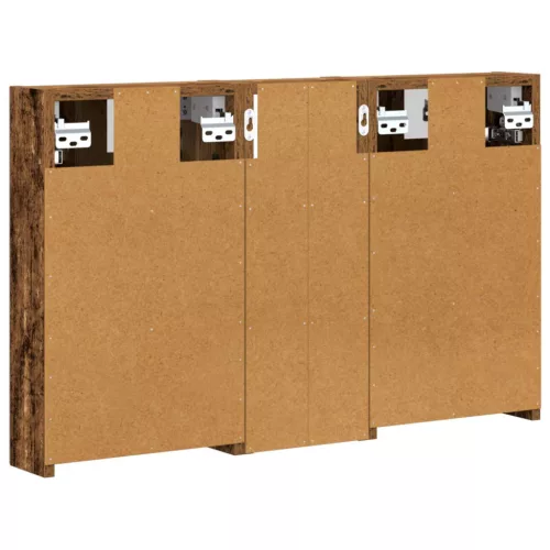  Fürdőszobai Szekrény Szett 3 pcs 80 x 10,5 x 50 cm Faanyag