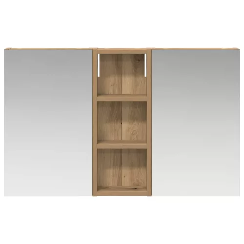  Fürdőszobai Szekrény Szett 3 pcs 80 x 10,5 x 50 cm Faanyag