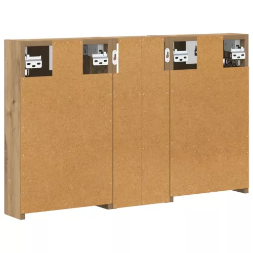  Fürdőszobai Szekrény Szett 3 pcs 80 x 10,5 x 50 cm Faanyag