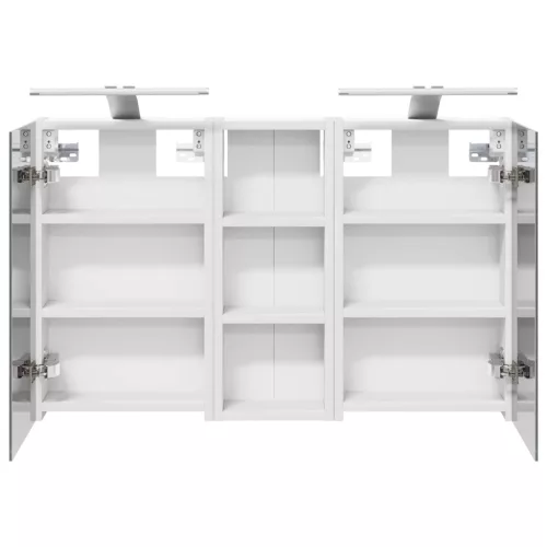  Fürdőszobai Szekrény Szett 3 pcs 80 x 10,5 x 50 cm Faanyag