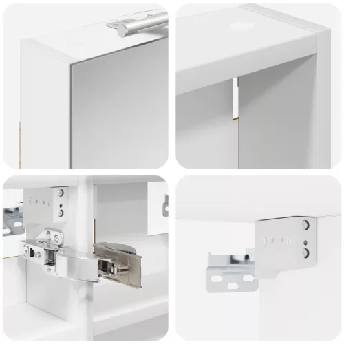  Fürdőszobai Szekrény Szett 3 pcs 80 x 10,5 x 50 cm Faanyag