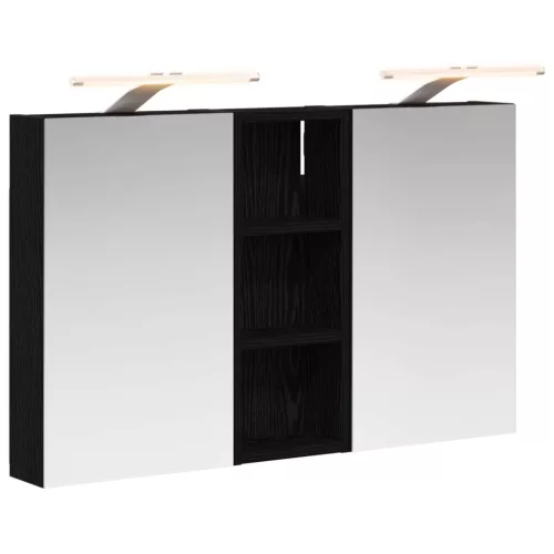  Fürdőszobai Szekrény Szett 3 pcs 80 x 10,5 x 50 cm Faanyag