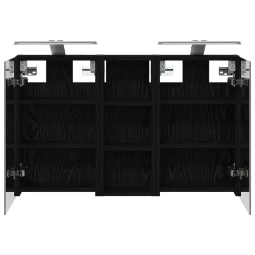  Fürdőszobai Szekrény Szett 3 pcs 80 x 10,5 x 50 cm Faanyag