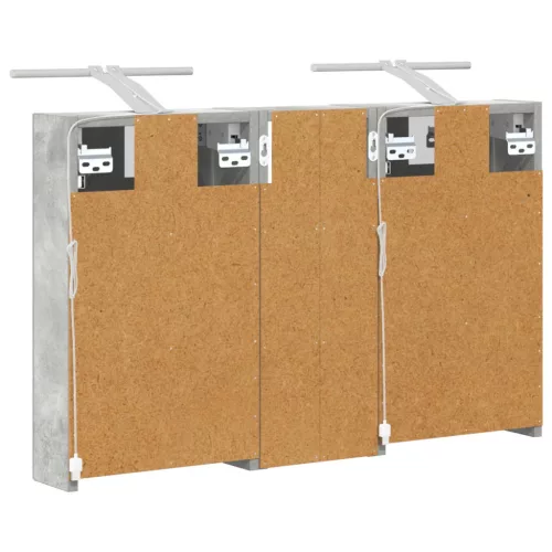  Fürdőszobai Szekrény Szett 3 pcs 80 x 10,5 x 50 cm Faanyag