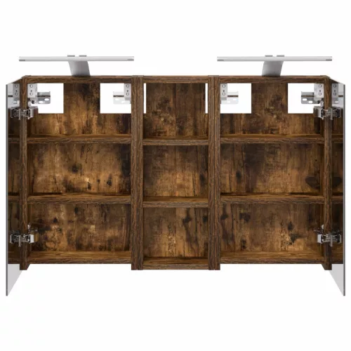  Fürdőszobai Szekrény Szett 3 pcs 80 x 10,5 x 50 cm Faanyag