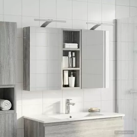    Fürdőszobai Szekrény Szett 3 pcs 80 x 10,5 x 50 cm Faanyag