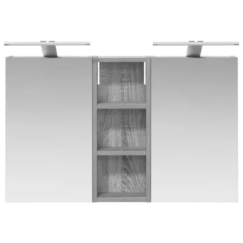  Fürdőszobai Szekrény Szett 3 pcs 80 x 10,5 x 50 cm Faanyag