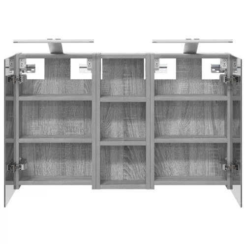  Fürdőszobai Szekrény Szett 3 pcs 80 x 10,5 x 50 cm Faanyag