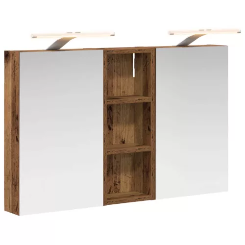  Fürdőszobai Szekrény Szett 3 pcs 80 x 10,5 x 50 cm Faanyag