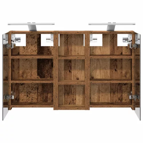  Fürdőszobai Szekrény Szett 3 pcs 80 x 10,5 x 50 cm Faanyag