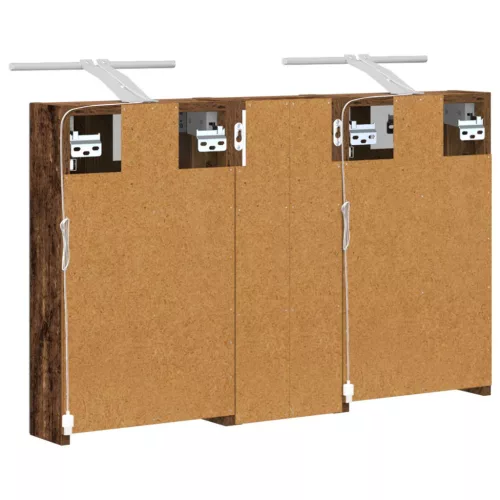  Fürdőszobai Szekrény Szett 3 pcs 80 x 10,5 x 50 cm Faanyag