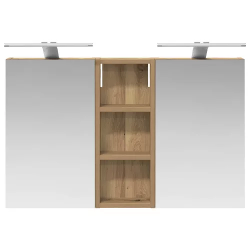  Fürdőszobai Szekrény Szett 3 pcs 80 x 10,5 x 50 cm Faanyag