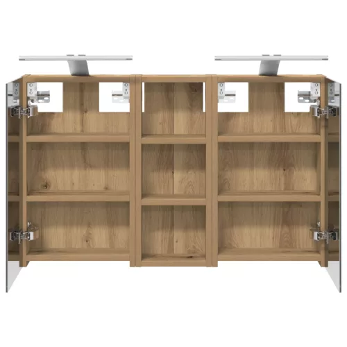  Fürdőszobai Szekrény Szett 3 pcs 80 x 10,5 x 50 cm Faanyag