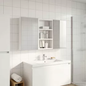    Fürdőszobai Szekrény Szett 3 pcs 90 x 10,5 x 50 cm Faanyag