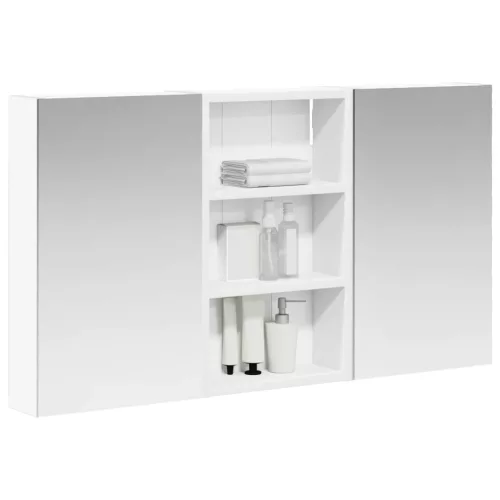  Fürdőszobai Szekrény Szett 3 pcs 90 x 10,5 x 50 cm Faanyag