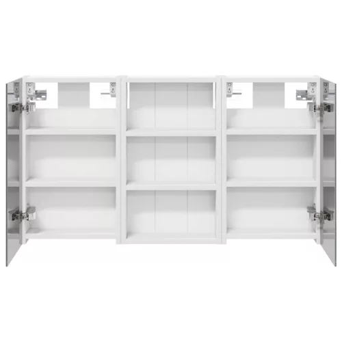  Fürdőszobai Szekrény Szett 3 pcs 90 x 10,5 x 50 cm Faanyag