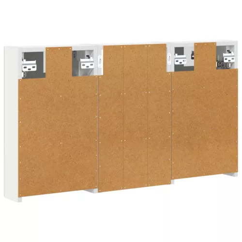  Fürdőszobai Szekrény Szett 3 pcs 90 x 10,5 x 50 cm Faanyag