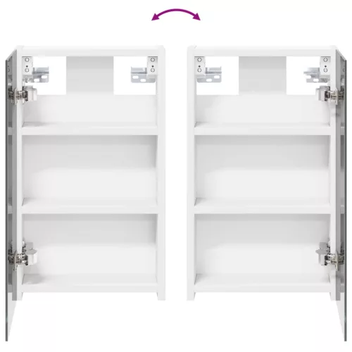  Fürdőszobai Szekrény Szett 3 pcs 90 x 10,5 x 50 cm Faanyag