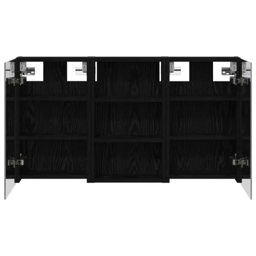  Fürdőszobai Szekrény Szett 3 pcs 90 x 10,5 x 50 cm Faanyag