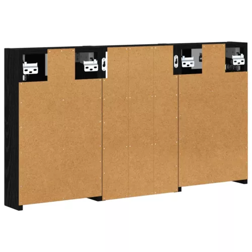  Fürdőszobai Szekrény Szett 3 pcs 90 x 10,5 x 50 cm Faanyag