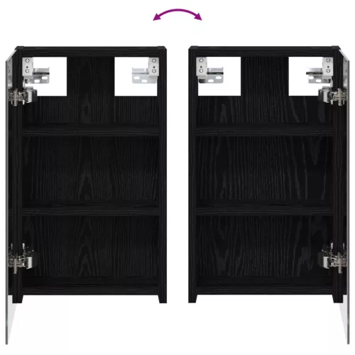  Fürdőszobai Szekrény Szett 3 pcs 90 x 10,5 x 50 cm Faanyag