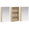  Fürdőszobai Szekrény Szett 3 pcs 90 x 10,5 x 50 cm Faanyag