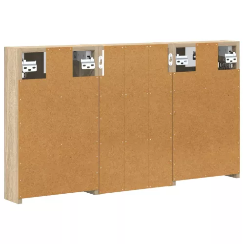  Fürdőszobai Szekrény Szett 3 pcs 90 x 10,5 x 50 cm Faanyag