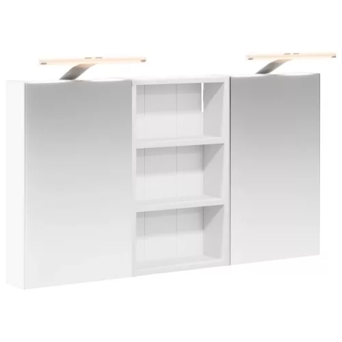  Fürdőszobai Szekrény Szett 3 pcs 90 x 10,5 x 50 cm Faanyag