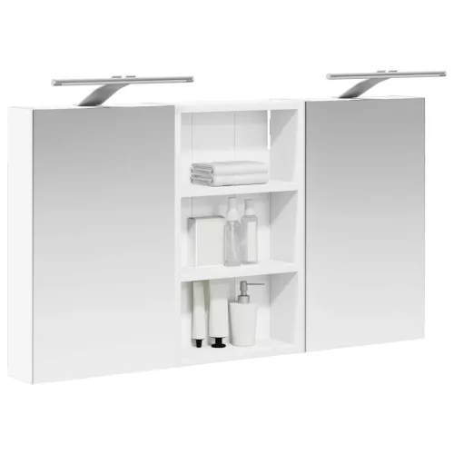  Fürdőszobai Szekrény Szett 3 pcs 90 x 10,5 x 50 cm Faanyag