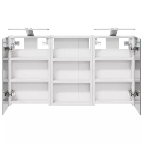  Fürdőszobai Szekrény Szett 3 pcs 90 x 10,5 x 50 cm Faanyag