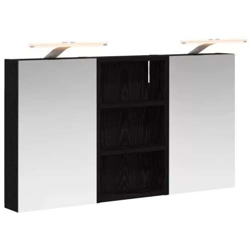  Fürdőszobai Szekrény Szett 3 pcs 90 x 10,5 x 50 cm Faanyag