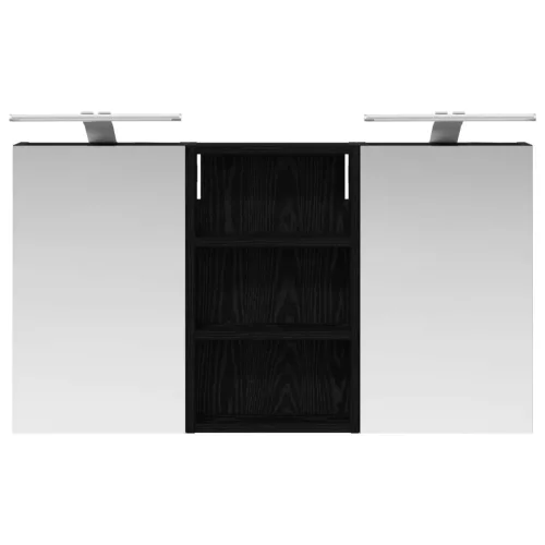  Fürdőszobai Szekrény Szett 3 pcs 90 x 10,5 x 50 cm Faanyag