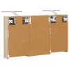  Fürdőszobai Szekrény Szett 3 pcs 90 x 10,5 x 50 cm Faanyag