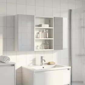    Fürdőszobai Szekrény Szett 3 pcs 100 x 10,5 x 50 cm Faanyag