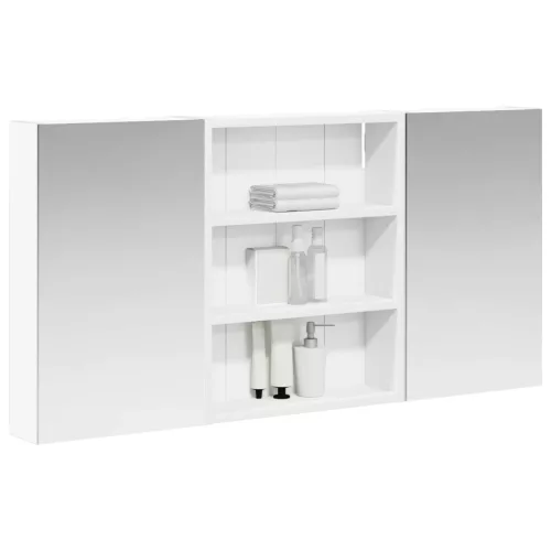  Fürdőszobai Szekrény Szett 3 pcs 100 x 10,5 x 50 cm Faanyag