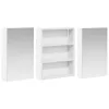  Fürdőszobai Szekrény Szett 3 pcs 100 x 10,5 x 50 cm Faanyag